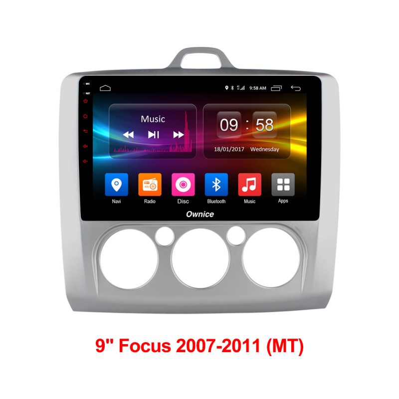 Штатная магнитола для FORD Focus 2 (2004-2011) конд. Carmedia OL-9201-M OL-9009-2D-W (8 ЯДЕР)