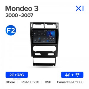 Штатная магнитола Teyes серии X1 для Ford Mondeo III 2003-2007 (Android 10)
