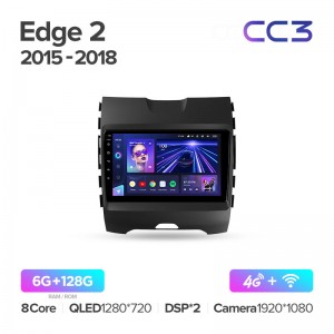 Штатная магнитола для Ford Edge (2015-2018) Teyes CC3 (6/128) (Android 10) (8 ЯДЕР, DSP, 4G)