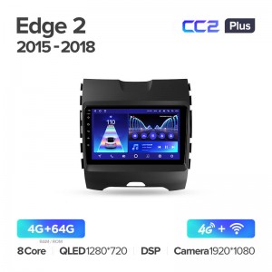 Штатная магнитола для Ford Edge (2015-2018) Teyes CC2+ PLUS (4/64) (Android 10) (8 ЯДЕР, DSP, 4G)