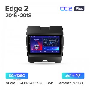 Штатная магнитола для Ford Edge (2015-2018) Teyes CC2+ PLUS (6/128) (Android 10) (8 ЯДЕР, DSP, 4G)