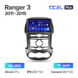 Штатная магнитола для Ford Ranger 3 2011-2015 Teyes CC2L+(2/32) (Android 8)