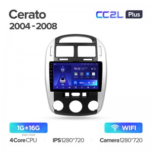 Штатная магнитола для Kia Cerato I (2003-2008) Teyes CC2L+ PLUS (1/16) (Android 8)