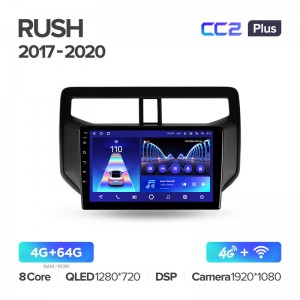 Штатная магнитола для Toyota Rush 2017-2020 Teyes СС2+(4/64) (Android 10)  (8 ЯДЕР, DSP, 4G)