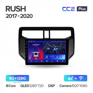 Штатная магнитола для Toyota Rush 2017-2020 Teyes СС2+(6/128) (Android 10)  (8 ЯДЕР, DSP, 4G)