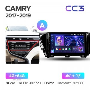 Штатная магнитола для Toyota Camry (2018+) Teyes CC3 (4/64) (Android 10) (8 ЯДЕР, DSP, 4G)