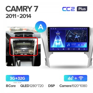 Штатная магнитола для Toyota Camry (2011-2014) (V50) Teyes CC2+ PLUS (3/32) (Android 10) (8 ЯДЕР, DSP, 4G)