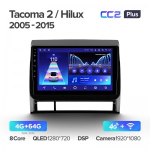 Штатная магнитола для Toyota Tacoma 2 Hilux 2005-2015 Teyes СС2+(4/64) (Android 10)  (8 ЯДЕР, DSP, 4G)