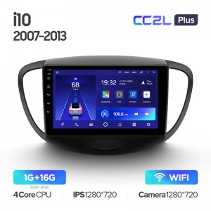 Штатная магнитола для Hyundai i10 2007-2013 Teyes CC2L+(1/16) (Android 8)