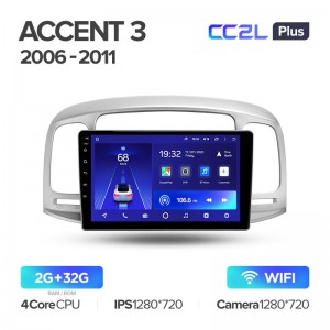 Штатная магнитола для Hyundai Accent 3 2006-2011 Teyes CC2L+(2/32) (Android 8)