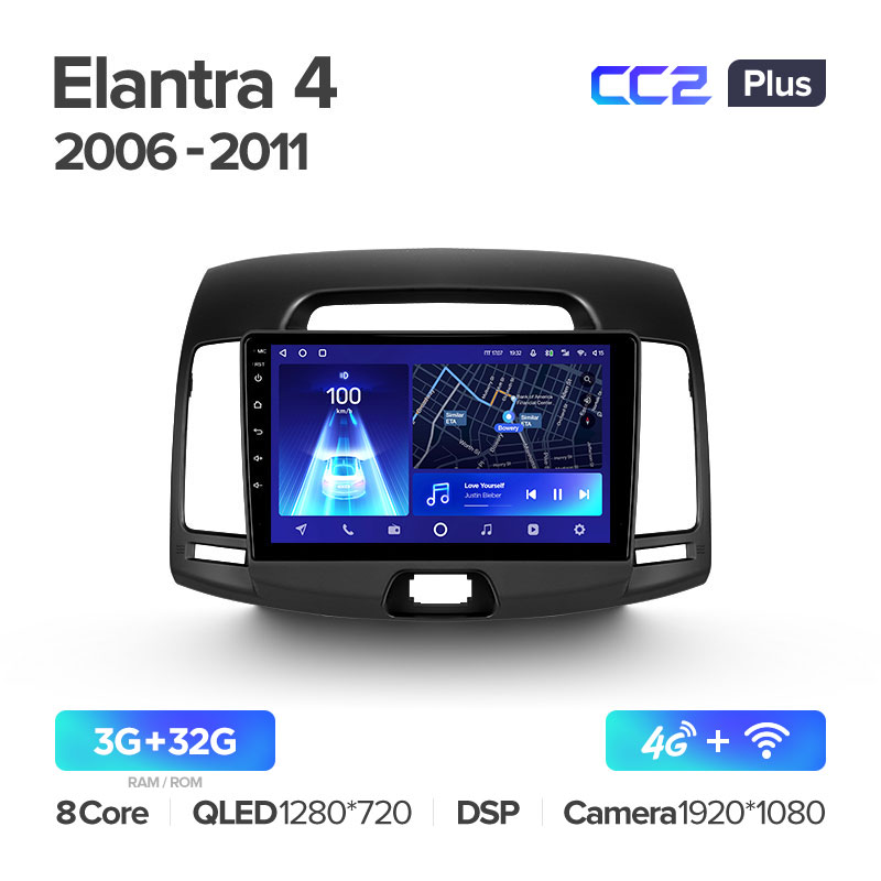 Штатная магнитола для Hyundai Elantra (2006-2011) Teyes CC2+ PLUS (3/32) (Android 10) (8 ЯДЕР, DSP, 4G)