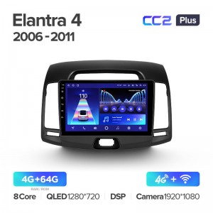 Штатная магнитола для Hyundai Elantra (2006-2011) Teyes CC2+ PLUS (4/64) (Android 10) (8 ЯДЕР, DSP, 4G)