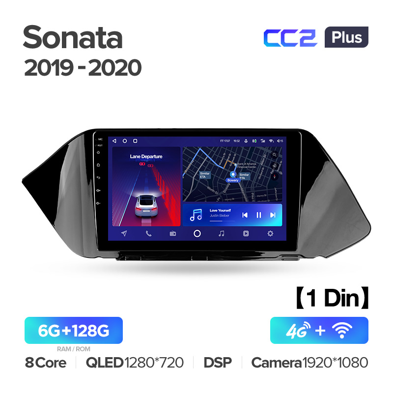 Штатная магнитола для Hyundai Sonata (2019-2020) Teyes CC2+ PLUS (6/128) (Android 10) (8 ЯДЕР, DSP, 4G)