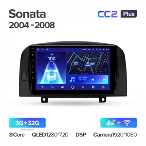 Штатная магнитола для Hyundai Sonata NF 2004-2008 Teyes СС2+(3/32) (Android 10)  (8 ЯДЕР, DSP, 4G)