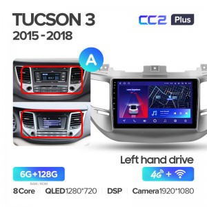 Штатная магнитола для Hyundai Tucson (2016-2018) Teyes CC2+ PLUS (6/128) (Android 10) (8 ЯДЕР, DSP, 4G)