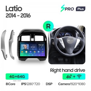 Штатная магнитола для Nissan Latio N17 2014-2016 Teyes SPRO+(4/64) (Android 10)  (8 ЯДЕР, DSP, 4G)