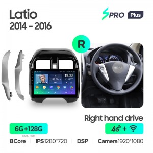 Штатная магнитола для Nissan Latio N17 2014-2016 Teyes SPRO+(6/128) (Android 10)  (8 ЯДЕР, DSP, 4G)