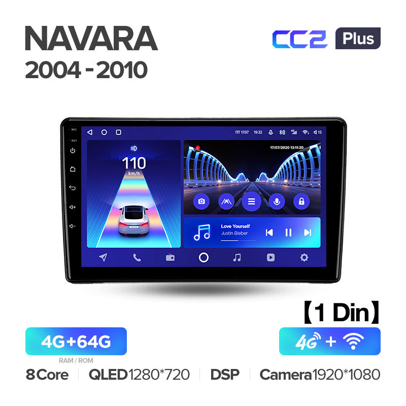 Штатная магнитола для Navara D40  2004-2010 Teyes СС2+(4/64) (Android 10)  (8 ЯДЕР, DSP, 4G)