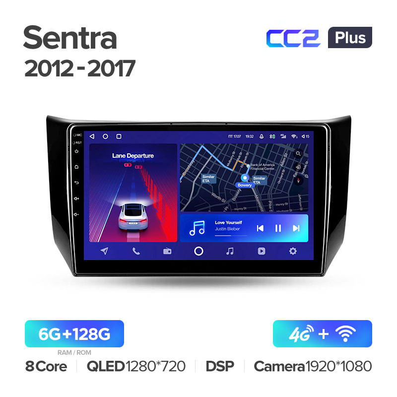 Штатная магнитола для Nissan Sentra B17 2012-2017 Teyes СС2+(6/128) (Android 10)  (8 ЯДЕР, DSP, 4G)