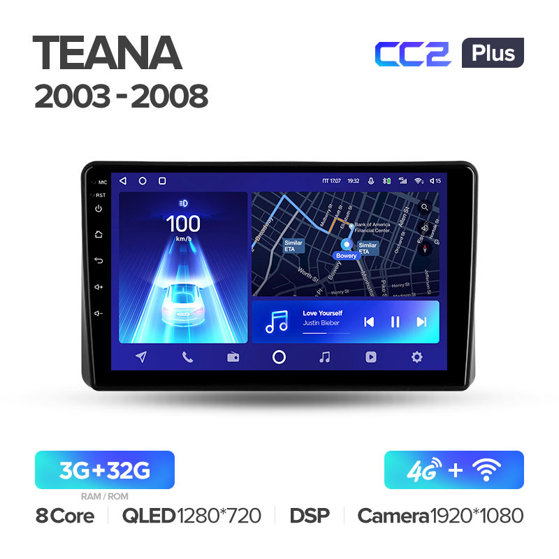 Штатная магнитола для Nissan Teana J31 2003-2008 Teyes СС2+(3/32) (Android 10)  (8 ЯДЕР, DSP, 4G)