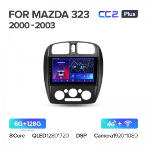 Штатная магнитола для Mazda 323 BJ 2000-2003 Teyes СС2+(6/128) (Android 10)  (8 ЯДЕР, DSP, 4G)