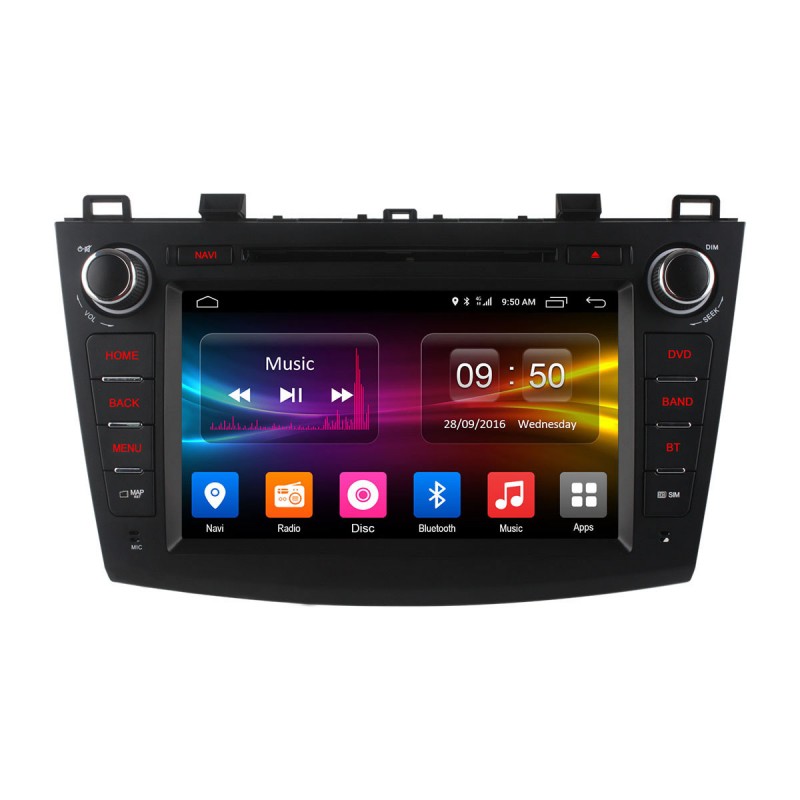 Штатная магнитола для Mazda 3 (2009-2014) Carmedia OL-8503-MTK (Android 6.0) (IPS-экран,4G)