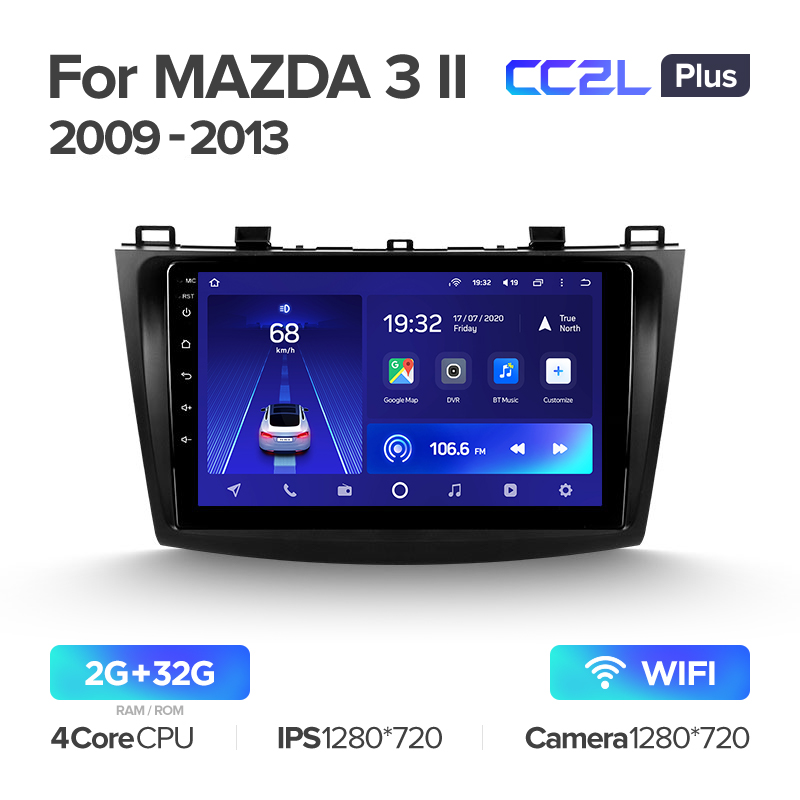 Штатная магнитола для Mazda 3 2 2009-2013 Teyes CC2L+(2/32) (Android 8)