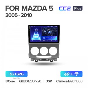 Штатная магнитола для Mazda 5 2 CR 2005-2010 Teyes СС2+(3/32) (Android 10)  (8 ЯДЕР, DSP, 4G)