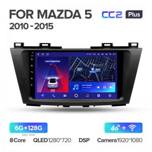 Штатная магнитола для Mazda 5 3 CW 2010-2015 Teyes СС2+(6/128) (Android 10)  (8 ЯДЕР, DSP, 4G)