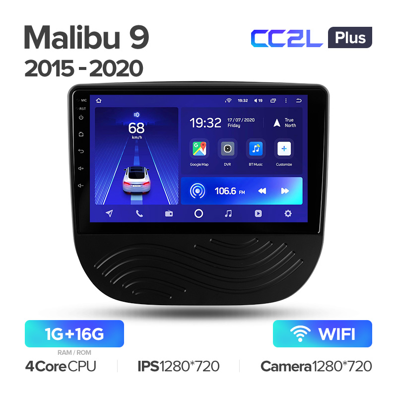 Штатная магнитола для Chevrolet Malibu 9 2015-2020 Teyes CC2L+(1/16) (Android 8)