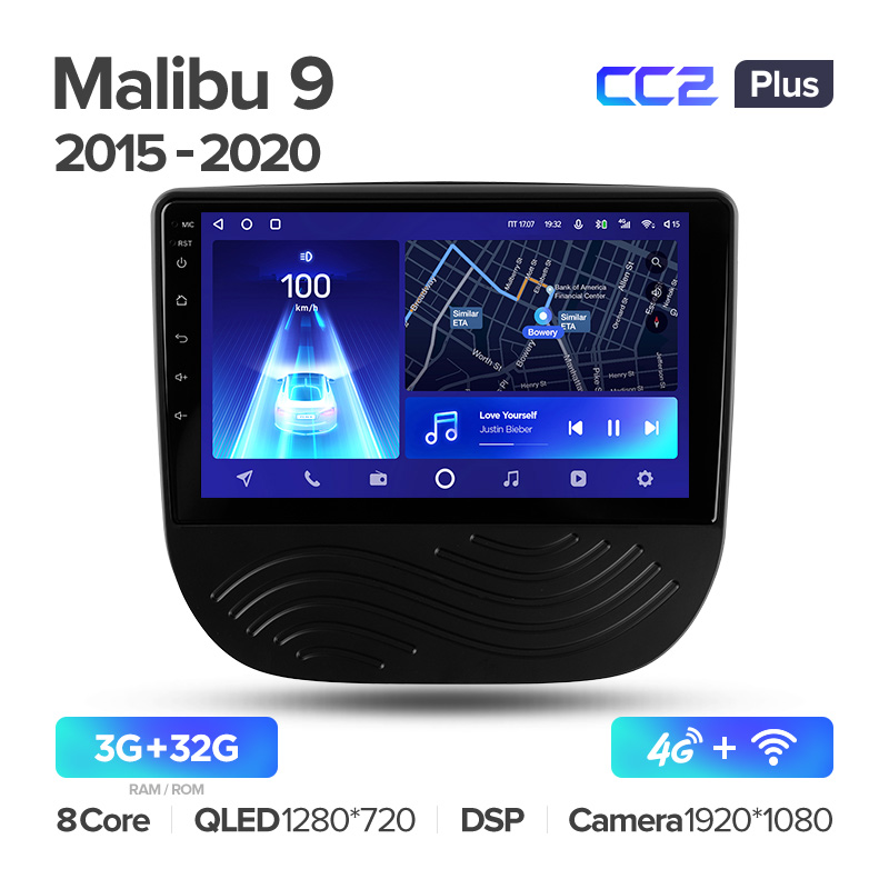 Штатная магнитола для Chevrolet Malibu 9 2015-2020 Teyes СС2+(3/32) (Android 10)  (8 ЯДЕР, DSP, 4G)