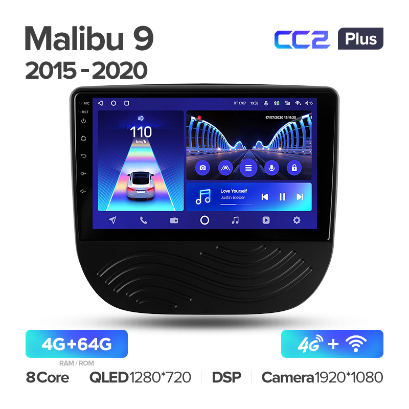 Штатная магнитола для Chevrolet Malibu 9 2015-2020 Teyes СС2+(4/64) (Android 10)  (8 ЯДЕР, DSP, 4G)