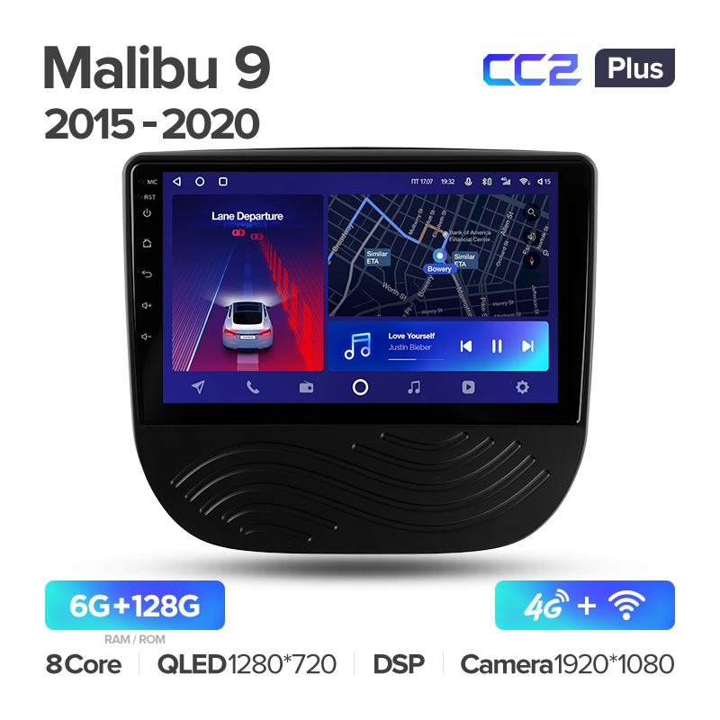 Штатная магнитола для Chevrolet Malibu 9 2015-2020 Teyes СС2+(6/128) (Android 10)  (8 ЯДЕР, DSP, 4G)