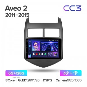 Штатная магнитола для Chevrolet Aveo (2012-2015) Teyes CC3 (6/128) (Android 10) (8 ЯДЕР, DSP, 4G)