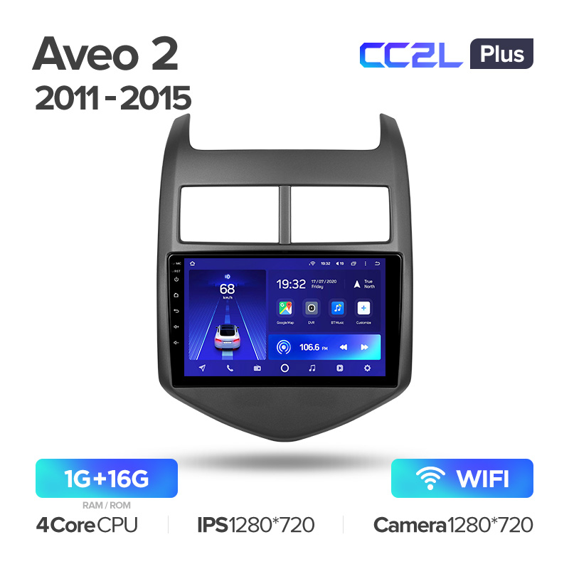 Штатная магнитола для Chevrolet Aveo (2012-2015) Teyes CC2L+ PLUS (1/16) (Android 8)