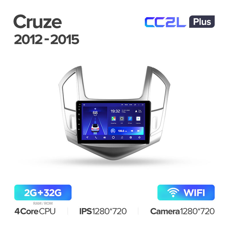 Штатная магнитола для Chevrolet Cruze (2013-2016) Teyes CC2L+ PLUS (2/32) (Android 8)