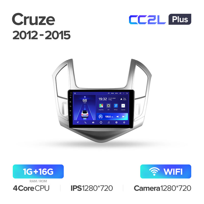 Штатная магнитола для Chevrolet Cruze (2013-2016) Teyes CC2L+ PLUS (1/16) (Android 8)