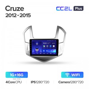Штатная магнитола для Chevrolet Cruze J300 J308 2012-2015 Teyes CC2L+(1/16) (Android 8)