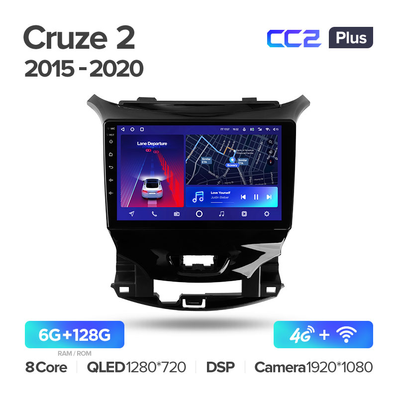 Штатная магнитола для Chevrolet Cruze (2015-2020) Teyes CC2+ PLUS (6/128) (Android 10) (8 ЯДЕР, DSP, 4G)