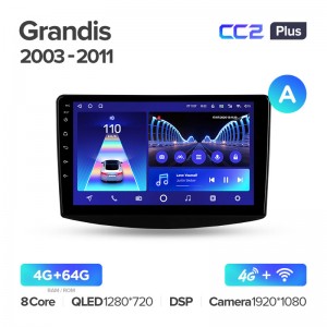 Штатная магнитола для Grandis 1 2003-2010 Teyes СС2+(4/64) (Android 10)  (8 ЯДЕР, DSP, 4G)