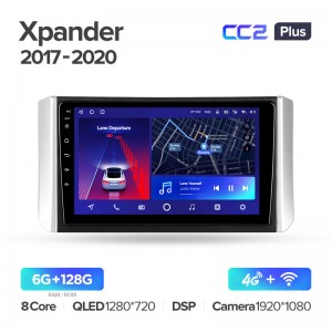 Штатная магнитола для Mitsubishi Xpander 2017-2020 Teyes СС2+(6/128) (Android 10)  (8 ЯДЕР, DSP, 4G)