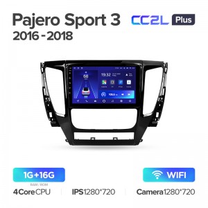 Штатная магнитола для Mitsubishi Pajero Sport (2017+) Teyes CC2L+ PLUS (1/16) (Android 8)