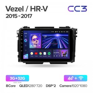 Штатная магнитола для Honda Vezel HR-V HRV 2015-2018 Teyes СС3 (3/32) (Android 10)  (8 ЯДЕР, DSP, 4G)