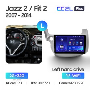 Штатная магнитола для Honda Jazz 2 GG Fit 2 GE 2007 - 2014 Teyes CC2L+(2/32) (Android 8)