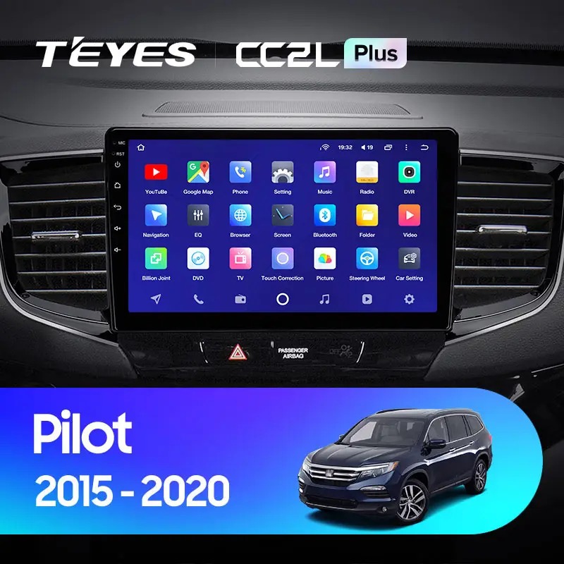 Штатная магнитола для Honda Pilot YF6 2015-2020 Teyes CC2L+(1/16) (Android 8)