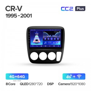 Штатная магнитола для Honda CR-V CRV 1995-2001 Teyes СС2+(4/64) (Android 10)  (8 ЯДЕР, DSP, 4G)