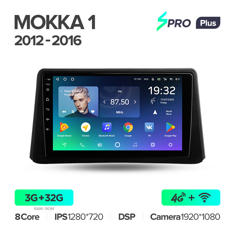 Штатная магнитола для Opel Mokka (2012-2015) Teyes SPRO+ PLUS (3/32) (Android 10) (8 ЯДЕР, DSP, 4G)