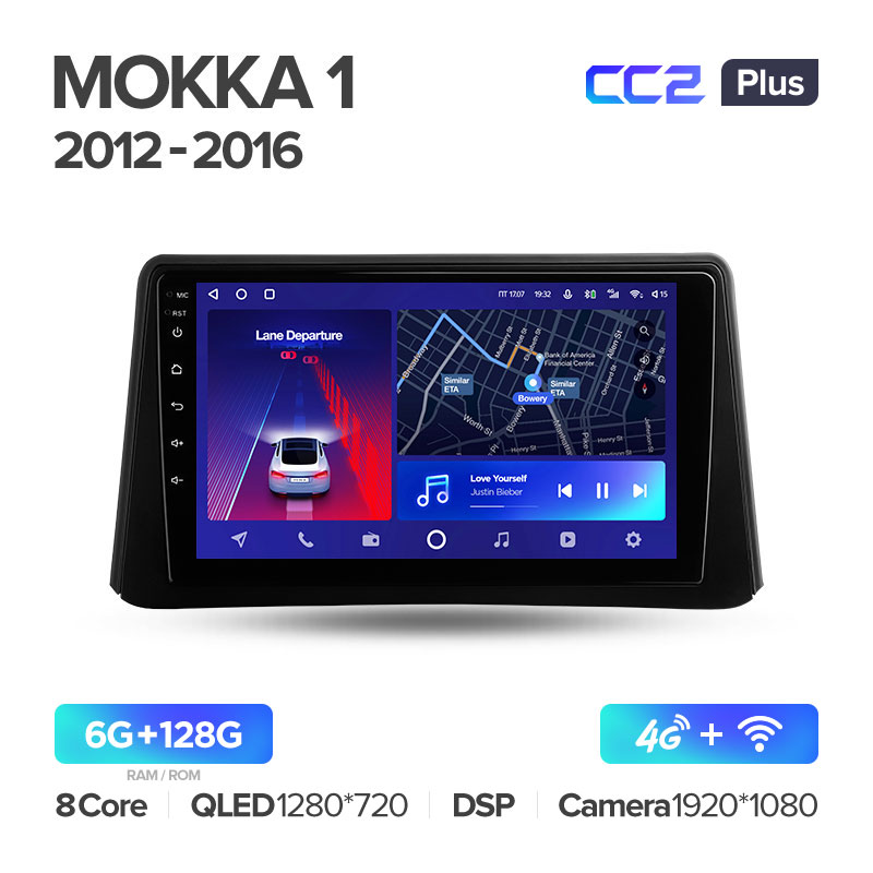 Штатная магнитола для Opel Mokka (2012-2015) Teyes CC2+ PLUS (6/128) (Android 10) (8 ЯДЕР, DSP, 4G)