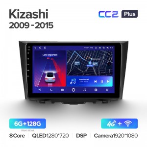 Штатная магнитола для Suzuki Kizashi 2009-2015 Teyes СС2+(6/128) (Android 10)  (8 ЯДЕР, DSP, 4G)