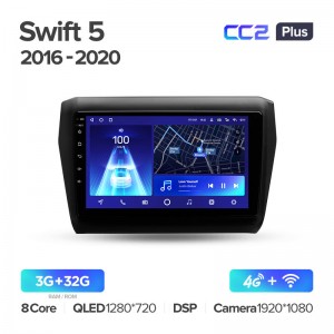 Штатная магнитола для Suzuki Swift 5 2016-2020 Teyes СС2+(3/32) (Android 10)  (8 ЯДЕР, DSP, 4G)